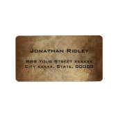 銅出荷住所 シール (正面)