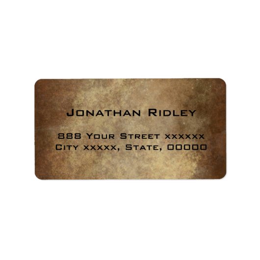 銅出荷住所 シール (正面)