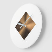 銅効果クロック ラージ壁時計 (傾斜)