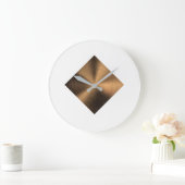 銅効果クロック ラージ壁時計 (ホーム)