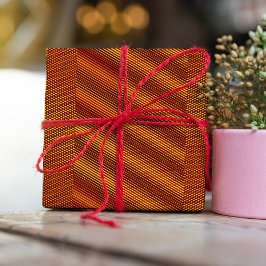 銅効果モイストライプレトリップ（幻覚体験）のような抽象芸術 ラッピングペーパー