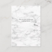 銅大理石ジオメトリック結婚フローラの詳細 エンクロージャーカード (裏面)