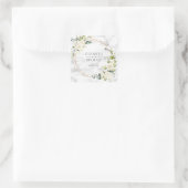 銅大理石ジオメトリック結婚フローラシール スクエアシール (バッグ)