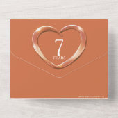 銅婚式7周年パーティーイベント オールインワン招待状 (裏面)