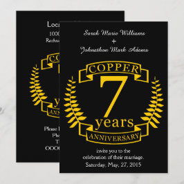 銅婚式 7周年 招待状