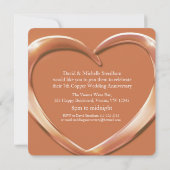 銅婚7周年パーティー招待状 招待状 (裏面)