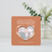 銅婚7周年パーティー招待状 招待状 (スタンド正面)