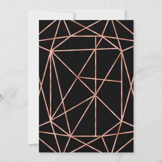 銅宝石医療看護学校卒業パーティー 招待状 (裏面)