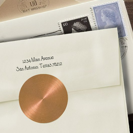 銅封筒用シール ラウンドシール