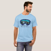 銅山のコロラド州の青い雪のギョロ目のティー Tシャツ (正面フル)