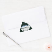 銅山コロラド雪をかぶったロッキーマウンテン 三角形シール (封筒)