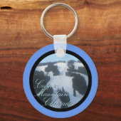 銅山コロラド風光明媚な山のキーチェーン キーホルダー (正面)