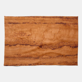 銅峡谷花崗岩、琥珀の金ゴールドセドナ山脈 キッチンタオル