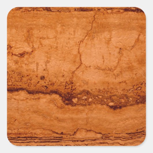 銅峡谷花崗岩、琥珀の金ゴールドセドナ山脈 スクエアシール (正面)