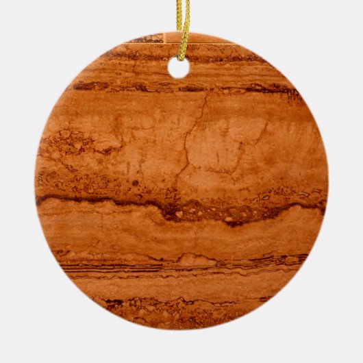 銅峡谷花崗岩、琥珀の金ゴールドセドナ山脈 セラミックオーナメント (正面)
