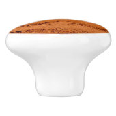 銅峡谷花崗岩、琥珀の金ゴールドセドナ山脈 セラミックノブ (側面)