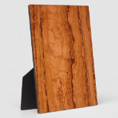 銅峡谷花崗岩、琥珀の金ゴールドセドナ山脈 フォトプラーク (側面)