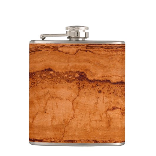 銅峡谷花崗岩、琥珀の金ゴールドセドナ山脈 フラスク (正面)