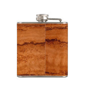 銅峡谷花崗岩、琥珀の金ゴールドセドナ山脈 フラスク (裏面)