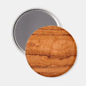 銅峡谷花崗岩、琥珀の金ゴールドセドナ山脈 マグネット (正面/裏面)