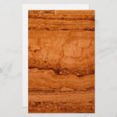 銅峡谷花崗岩、琥珀の金ゴールドセドナ山脈 便箋 (正面/裏面)