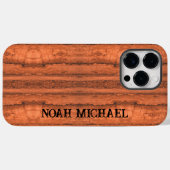 銅峡谷花崗岩、琥珀の金ゴールドセドナ山脈 Case-Mate iPhoneケース (裏面 (横))