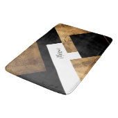 銅幾何学シックモノグラムの バスマット (アングル)