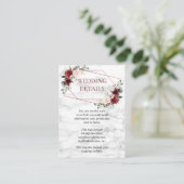 銅幾何学大理石結婚の詳細 エンクロージャーカード (スタンド正面)