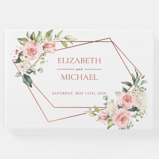 銅幾何学的ピーチピンクフローラ ゲストブック (正面)