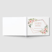 銅幾何学的ピーチピンクフローラ ゲストブック (全面)