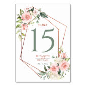 銅幾何学的ピーチピンクフローラ テーブルナンバー (裏面)