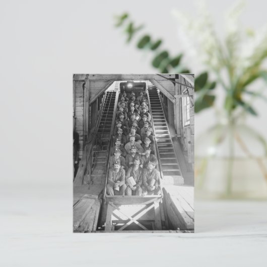 銅抗夫1906年 ポストカード (スタンド正面)