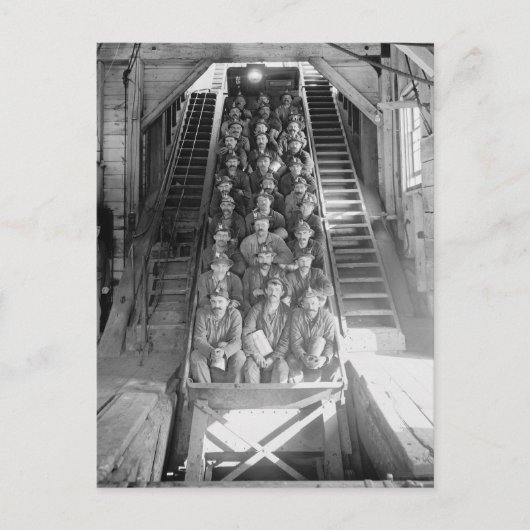 銅抗夫1906年 ポストカード (正面)