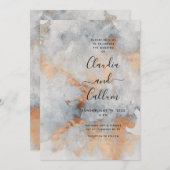 銅採石場結婚式招待状スイート 招待状 (正面/裏面)