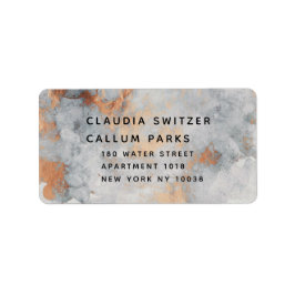 銅採石結婚式RSVP返信用封筒ラベル ラベル