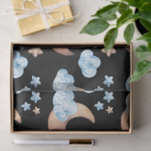 銅月と星のパターン 薄葉紙 (ギフト)