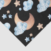 銅月と星のパターン 薄葉紙 (詳細)