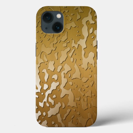 銅材ブラシ仕上げメタルの水滴 Case-Mate iPhoneケース (裏面)