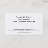 銅板クラシックシンプルエレガント 名刺 (正面)