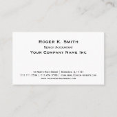 銅板クラシックシンプルエレガント 名刺 (正面)