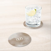 銅水カラーペサックコースター ラウンドペーパーコースター (インサイチュ)