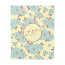 銅淡い色のティール（緑がかった色）フローラオンパステルイエロー