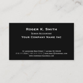 銅版のクラシックな基本的な黒くエレガントなシンプル 名刺