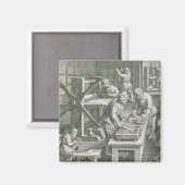銅版木、銅版、版画の発明、プレート20から マグネット (正面/裏面)