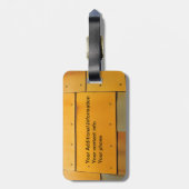 銅真鍮シートメタル抽象芸術 ラゲッジタグ (裏面縦)