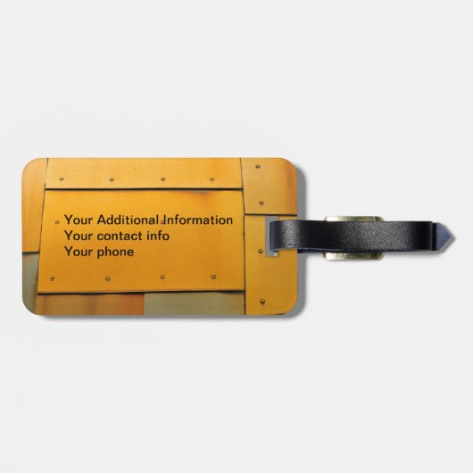 銅真鍮シートメタル抽象芸術 ラゲッジタグ (裏面横)