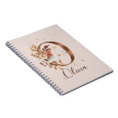 銅秋フローラレターO秋花 ノートブック (右側)