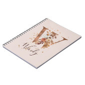 銅秋フローラレターW秋花 ノートブック (左側)