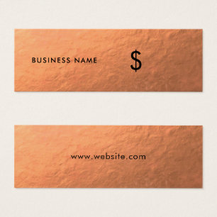 銅箔フェイクブラウンプライスラベル