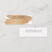 銅箔ブラシストロークスタッドイヤリングディスプレイ スキニー名刺 (正面/裏面)
